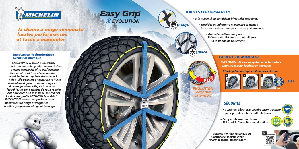 Cadenas Nieve Michelin Easy Grip Evolution 16 159,00€ - Michelin easy grip - Cadenas nieve - Seguridad