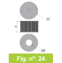 Filtro Tipo Original Toyota Land Cruiser Kzj95 3,0l Td  Año 96&gt;00 Cv-125 Forma Redondo