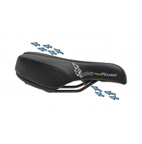 VELO Saddle PLUSH &quot;DEEP CHANNEL&quot; black