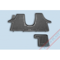 Alfombrillas Goma Negra Vw Transporter T5 Multivan Desde 2003 2-Piezas