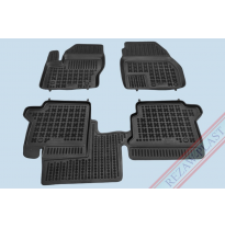 Alfombrillas Goma Negra Ford Grand Tourneo Connect Ii Desde 2013  Delante, Con Refuerzo En Lado Conductor 3-Piezas