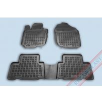 Alfombrillas Goma Negra Toyota Rav4 2006-2012, 5p,  Versión Europea 3-Piezas
