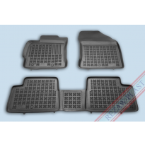 Alfombrillas Goma Negra Toyota Auris Hybrid Desde 2012 3-Piezas