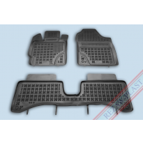 Alfombrillas Goma Negra Toyota Yaris Iii Hybrid,Desde 2012 3-Piezas