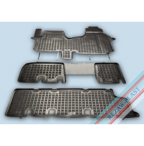 Alfombrillas Goma Negra Renault Trafic Iii Desde 2014 -Delante, Con Refuerzo En Lado Conductor 1-Pieza