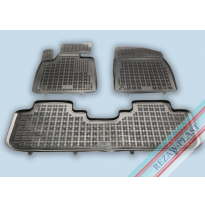 Alfombrillas Caucho Color Negro Con Clips Lexus Rx Iv (Al20) Todos Los Modelos De Hybrido  Desde 2015-... 3 Piezas