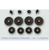 Alfombrillas Caucho Color Negro Con Clips Clips Redondos 4 Piezas