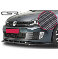 Spoiler añadido delantero imitacion carbono VW Golf 6 GTI GTD CSL007-C