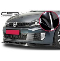 Spoiler añadido delantero Negro brillante VW Golf 6 GTI GTD CSL007-G