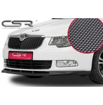 Spoiler añadido delantero imitacion carbono Skoda Superb II CSL031-C