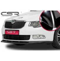 Spoiler añadido delantero Negro brillante Skoda Superb II CSL031-G