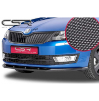 Spoiler añadido delantero imitacion carbono Skoda Rapid (Typ NH) CSL092-C