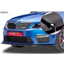 Spoiler añadido delantero Negro brillante Skoda Octavia 3 Typ 5E RS CSL097-G