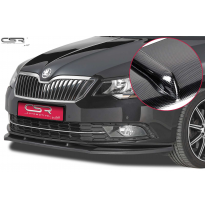 Spoiler añadido delantero imitacion carbono Skoda Superb II CSL101-C