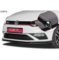 Spoiler añadido delantero imitacion carbono VW Polo V Typ 6C GTI CSL140-C