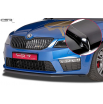 Spoiler añadido delantero Negro brillante Skoda Octavia 3 Typ 5E RS CSL150-G