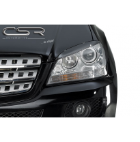 PESTAÑAS FAROS DELANTEROS ABS Mercedes Benz ML, W164  Todos modelos Tambien Modellpflege AÑO  Desde 2005