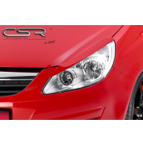 PESTAÑAS FAROS DELANTEROS ABS Opel Corsa D Hatchback AÑO  2006-2010