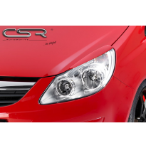 PESTAÑAS FAROS DELANTEROS ABS Opel Corsa D Hatchback AÑO  2006-2010