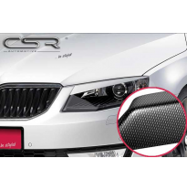 Pestañas faros carbon look Skoda Octavia 3 Typ 5E SB197-C