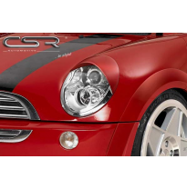 PESTAÑAS FAROS DELANTEROS FIBRA VIDRIO Mini R50/R52/R53 Todos modelos AÑO  8/2004-10/2006 (R50), bis 2008 (R52)