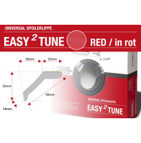 Lipspoiler universal rojo ZB131-R