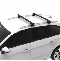 Kit barras de techo Cruzber CRUZ Airo Dark Aluminio Honda Civic sedán 4 Puertas (X - techo normal con techo de vidrio) Año: 2017