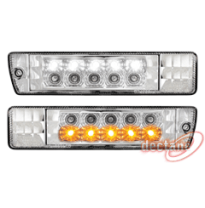 Intermitentes Con Luz De Dia Inlcuida Para Golf Ii Gl / Jetta_Chrome Drl Optic