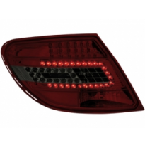 Pilotos Traseros Led Mercedes Benz C W204 07  _ Rojo/Smoke