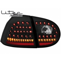 Pilotos Traseros Led Vw Golf V 03-09 _ Negro