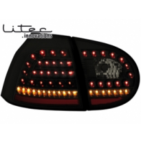 Pilotos Traseros Led Vw Golf V 03-09 _ Negro