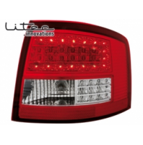 Pilotos Traseros Led Audi A6 Avant _ Rojo/Cristal  12/97-01/05  4b