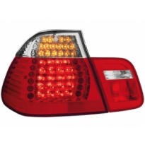 Led Pilotos Traseros Bmw E46 4d 98-01 _ Rojo/Cristal