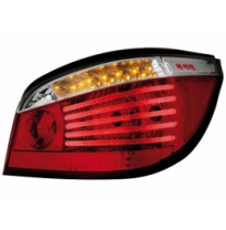 Pilotos Led Bmw E60 04+ _ Rojo/Cristal