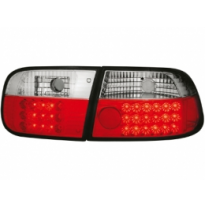 Led Pilotos Traseros Honda Civic 92-95 2-4t _ Rojo/Cristal