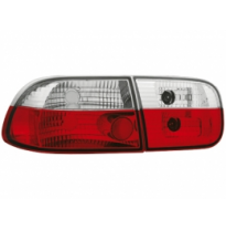 Pilotos Traseros Honda Civic 92-95 2-4t _ Rojo/Cristal