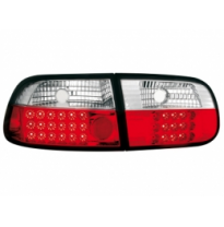 Led Pilotos Traseros Honda Civic 92-95 3t _ Rojo/Cristal