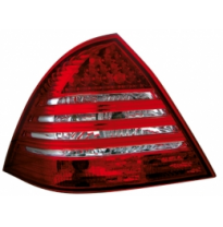 Pilotos Traseros Led Mercedes Benz W203 00+ _ Clase C _Rojo/Cristal