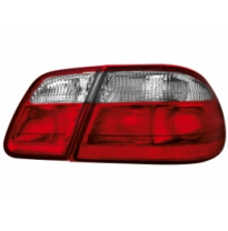 Pilotos Traseros Mercedes Benz E-Kl. W210 95-02 _ Rojo/Crystal