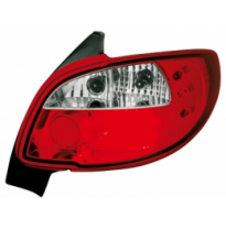 Led Pilotos Traseros Peugeot 206 _ Rojo/Cristal