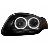 Faros Audi A4 05+ _ Angel Eyes De Luz De Posición _ Negro