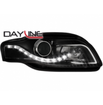 Faros Delanteros Luz Diurna Audi A4 B7 04-08 _ Negros