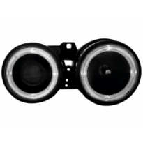 Faros Bmw E30 89-91 Angel Eyes_Negro