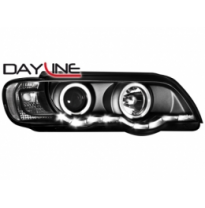 Faros Luz Diurna Bmw X5 99-03 _ Negro