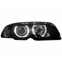 Faros Angel Eyes Bmw E46 2p 98-01 _ 2 Angel Eyes De Luz De Posición _ Negro