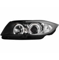 Faros Bmw E90 _ 2 Angel Eyes_Negros