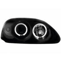 Faros Honda Civic 99-00 2 _ 2 Angel Eyes De Luz De Posición _ Negro