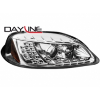 Faros Luz Diurna Honda Civic 2/5 P. 99-02 _ Intermitente De Led