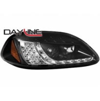 Faros Luz Diurna Honda Civic 2/5 P. 96-98 _ Negros_ Intermitente De Led