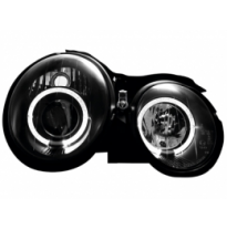 Faros M. Benz C208 Clk 97-02 _ 2 Angel Eyes De Luz De Posición _ Negro
